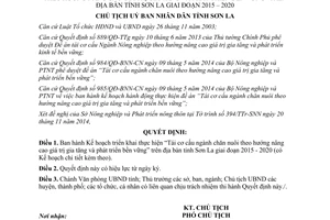 Quyết định 3330/QĐ-UBND 2014 Tái cơ cấu ngành chăn nuôi Sơn La 2015 2020