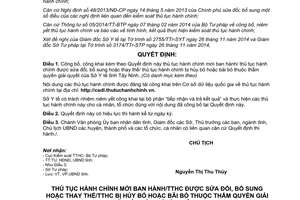 Quyết định 2759/QĐ-UBND thủ tục hành chính thuộc thẩm quyền giải quyết sở y tế Tây Ninh 2014