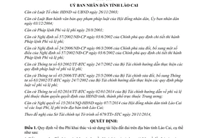 Quyết định 83/2014/QĐ-UBND thu phí khai thác sử dụng tài liệu đất đai tỉnh Lào Cai