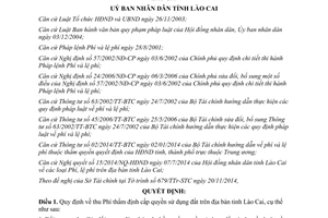 Quyết định 79/2014/QĐ-UBND thu phí thẩm định cấp quyền sử dụng đất tỉnh Lào Cai