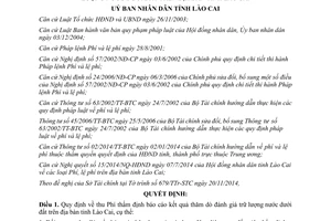 Quyết định 76/2014/QĐ-UBND phí thẩm định kết quả thăm dò đánh giá trữ lượng nước dưới đất Lào Cai