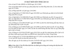 Quyết định 78/2014/QĐ-UBND thu phí thẩm định báo cáo đánh giá tác động môi trường tỉnh Lào Cai