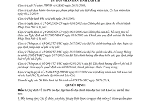 Quyết định 80/2014/QĐ-UBND thu phí đo đạc lập bản đồ địa chính tỉnh Lào Cai