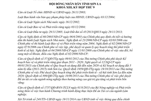 Nghị quyết 108/NQ-HĐND 2014 điều chỉnh quy hoạch bảo vệ phát triển rừng Sơn La 2015 định hướng 2020