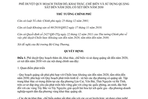 Quyết định 2185/QĐ-TTg 2014 Quy hoạch thăm dò khai thác chế biến sử dụng quặng sắt 2020 2030