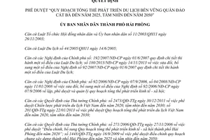 Quyết định 2732/QĐ-UBND 2014 phát triển du lịch bền vững quần đảo Cát Bà Hải Phòng