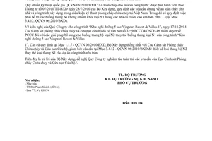 Công văn 550/BXD-KHCN năm 2014 hướng dẫn áp dụng QCVN 06:2010/BXD An toàn cháy cho nhà công trình