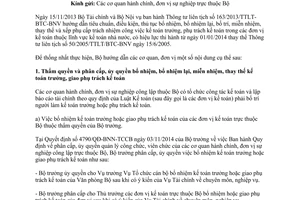 Công văn 9810/BNN-TCCB 2014 hướng dẫn 163/2013/TTLT-BTC-BNV