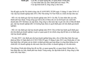 Công văn 9808/VPCP-ĐMDN năm 2014 xếp loại doanh nghiệp nhà nước