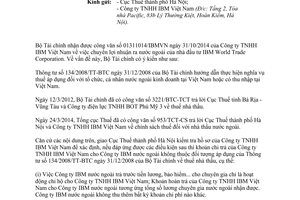 Công văn 17862/BTC-TCT năm 2014 chính sách thuế tổ chức cá nhân nước ngoài kinh doanh có thu nhập tại Việt Nam