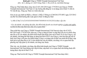 Công văn 5714/TCT-KK hướng dẫn đăng ký sử dụng mã số thuế 13 chữ số 2014