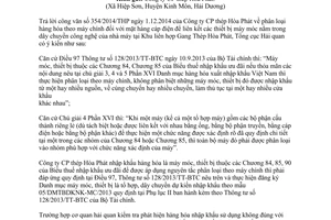 Công văn 15103/TCHQ-TXNK 2014 phân loại hàng hóa theo máy chính