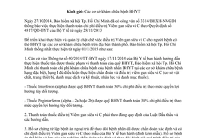 Công văn 4186/BHXH-NVGĐ1 2014 thanh toán chi phí điều trị viêm gan C