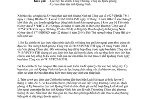 Công văn 10381/VPCP-KTTH năm 2014 tái xuất hàng hóa gửi kho ngoại quan