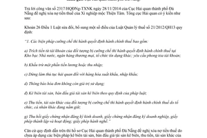 Công văn 15358/TCHQ-TXNK năm 2014 xử lý nợ thuế