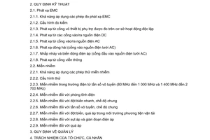 Quy chuẩn kỹ thuật quốc gia QCVN 18:2014/BTTTT về tương thích điện từ đối với thiết bị thông tin vô tuyến điện