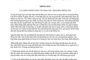 Thông báo 247/QLCL-VP 2015 chấn chỉnh công tác báo cáo trao đổi thông tin