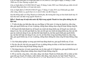 Thông tư 08/2015/TT-BCA danh mục bí mật nhà nước độ Mật trong ngành Thanh tra