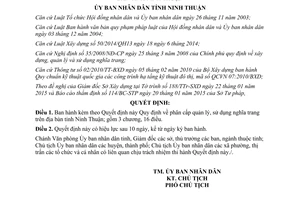 Quyết định 09/2015/QĐ-UBND phân cấp quản lý sử dụng nghĩa trang Ninh Thuận