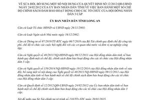 Quyết định 07/2015/QĐ-UBND chính sách đảm bảo hoạt động tổ chức hội đồng nhân dân Long An