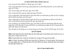 Quyết định 06/2015/QĐ-UBND hoạt động tuyên truyền của các cơ quan đơn vị Lào Cai