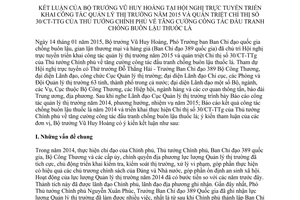 Thông báo 80/TB-BCT kết luận Bộ trưởng quản lý thị trường 2015 quán triệt 30/CT-TTg chống buôn lậu