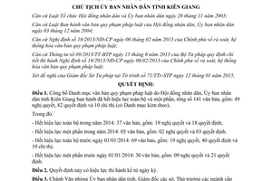 Quyết định 225/QĐ-UBND 2015 công bố Danh mục văn bản quy phạm pháp luật hết hiệu lực Kiên Giang