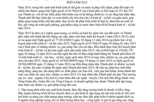 Chỉ thị 01/CT-UBND phát triển kinh tế xã hội và ngân sách Hồ Chí Minh 2015