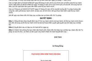 Quyết định 13/QĐ-UBND 2015 công bố thủ tục hành chính thẩm quyền Sở Giáo dục Đào tạo Cần Thơ