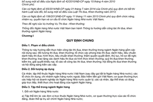 Thông tư 02/2015/TT-NHNN Hướng dẫn công tác thi đua khen thưởng ngành Ngân hàng