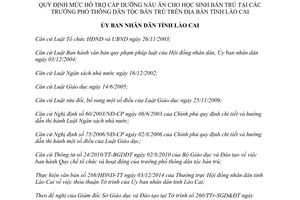 Quyết định 02/2015/QĐ-UBND hỗ trợ cấp dưỡng nấu ăn học sinh phổ thông dân tộc bán trú Lào Cai