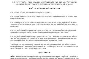 Quyết định 46/QĐ-UBND 2015 Điều lệ Hội Bảo trợ Người khuyết tật Trẻ mồ côi Bình Phước 2014 2019