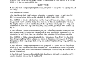 Nghị quyết 38-NQ/TW 2015 Hội nghị lần thứ mười Ban Chấp hành Trung ương Đảng khoá XI