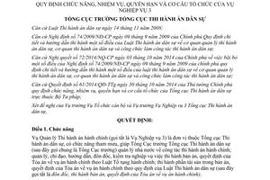 Quyết định 13/QĐ-TCTHADS 2015 chức năng nhiệm vụ quyền hạn cơ cấu tổ chức của Vụ Nghiệp vụ 3