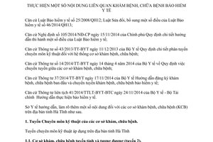 Hướng dẫn 51/HD-SYT 2015 thực hiện nội dung liên quan đến khám chữa bệnh bảo hiểm y tế Hà Tĩnh