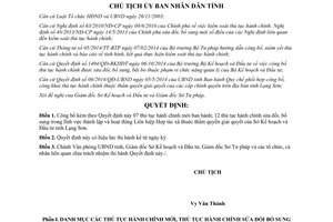 Quyết định 44/QĐ-UBND 2015 công bố thủ tục hành chính hoạt động Liên hiệp Hợp tác xã Lạng Sơn