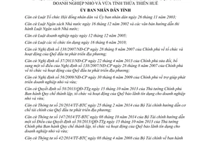 Quyết định 59/QĐ-UBND Quỹ Đầu tư phát triển bảo lãnh tín dụng doanh nghiệp nhỏ vừa Thừa Thiên Huế