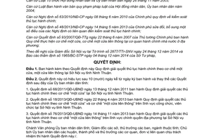 Quyết định 04/2015/QĐ-UBND giải quyết thủ tục hành chính theo cơ chế một cửa tại Sở Nội vụ Ninh Thuận