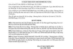 Quyết định 02/2015/QĐ-UBND Đưa người lang thang vào cơ sở Bảo trợ xã hội Đà Nẵng