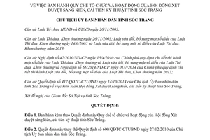 Quyết định 141/QĐ-UBND 2015 Quy chế tổ chức Hội đồng Xét duyệt sáng kiến cải tiến kỹ thuật Sóc Trăng