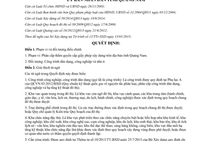 Quyết định 01/2015/QĐ-UBND quy định cấp giấy phép xây dựng Quảng Nam