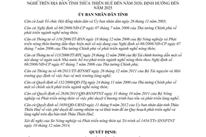 Quyết định 111/QĐ-UBND 2015 phát triển nghề truyền thống Thừa Thiên Huế
