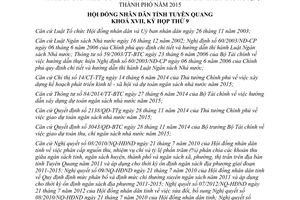 Nghị quyết số 12/NQ-HĐND 2015 Dự toán thu ngân sách nhà nước chi ngân sách địa phương Tuyên Quang