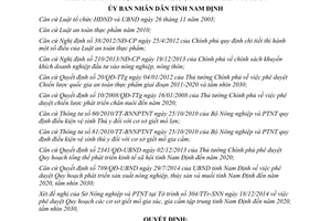 Quyết định 72/QĐ-UBND 2015 Quy hoạch cơ sở giết mổ gia súc gia cầm Nam Định 2020 tầm nhìn 2030