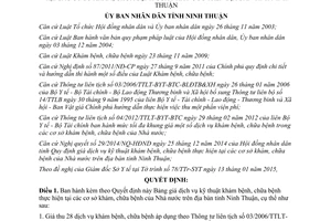 Quyết định 06/2015/QĐ-UBND giá dịch vụ kỹ thuật khám chữa bệnh Ninh Thuận