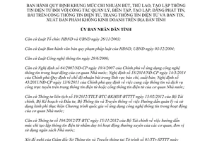 Quyết định 05/2015/QĐ-UBND chi nhuận bút thù lao tạo lập thông tin điện tử Hà Tĩnh