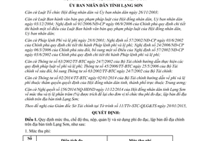 Quyết định 07/2015/QĐ-UBND chế độ thu nộp quản lý sử dụng phí đo đạc lập bản đồ địa chính Lạng Sơn