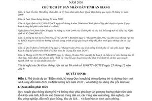 Quyết định 149/QĐ-UBND 2015 quy hoạch hệ thống đường bộ đường thủy An Giang 2020 2030