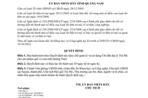 Quyết định 04/2015/QĐ-UBND quản lý sử dụng Chỉ dẫn địa lý Trà My sản phẩm quế vỏ Quảng Nam