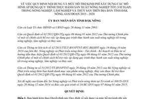 Quyết định 03/2015/QĐ-UBND kinh phí xây dựng Quy trình thực hành sản xuất nông nghiệp tốt Đắk Nông